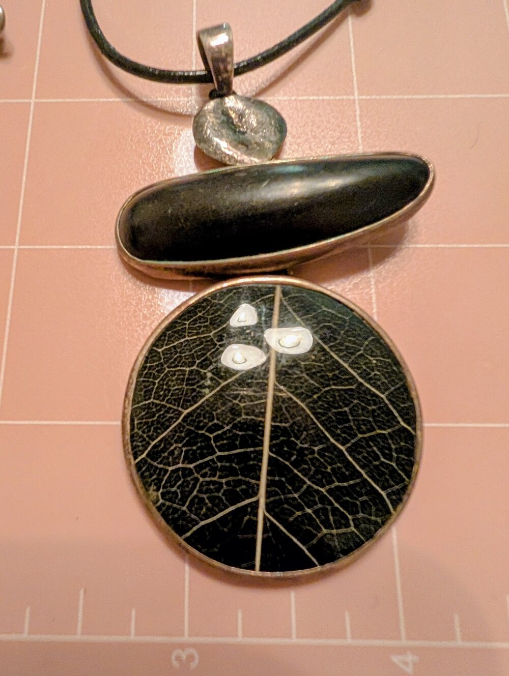 Vintage Silpada Sterling Silver Soursop Pendant Necklace